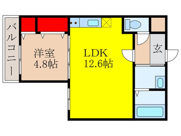 フジパレス阪急茨木北Ⅱ番館の物件間取画像